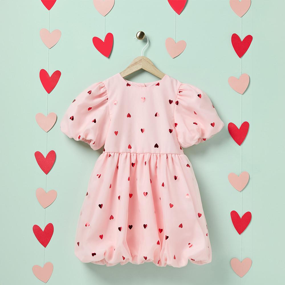 Ensemble Bébé Fille Saint-Valentin - Haut Et Pantalon à Cœur - Manches Longues, Tissu Doux - Tenue Nourrisson